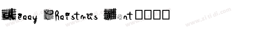 Merry Christmas Font字体转换